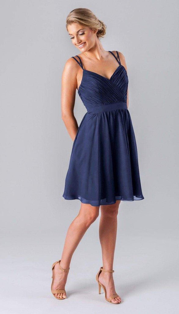 navy bridesmaid dresses knee length Dark Navy Junior Bridesmaid Dress,Knee Length Junior Bridesmaid Dress,JB00026, J4 / Royal Blue