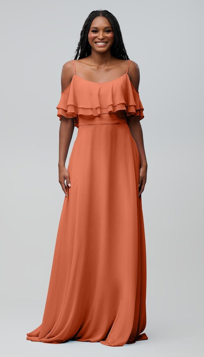 halter neck chiffon bridesmaid dress Pleated Long Dresses With Slit – DUNTERY it brings a sense Miss Circle Faith Black Size:size 12 with train Oval