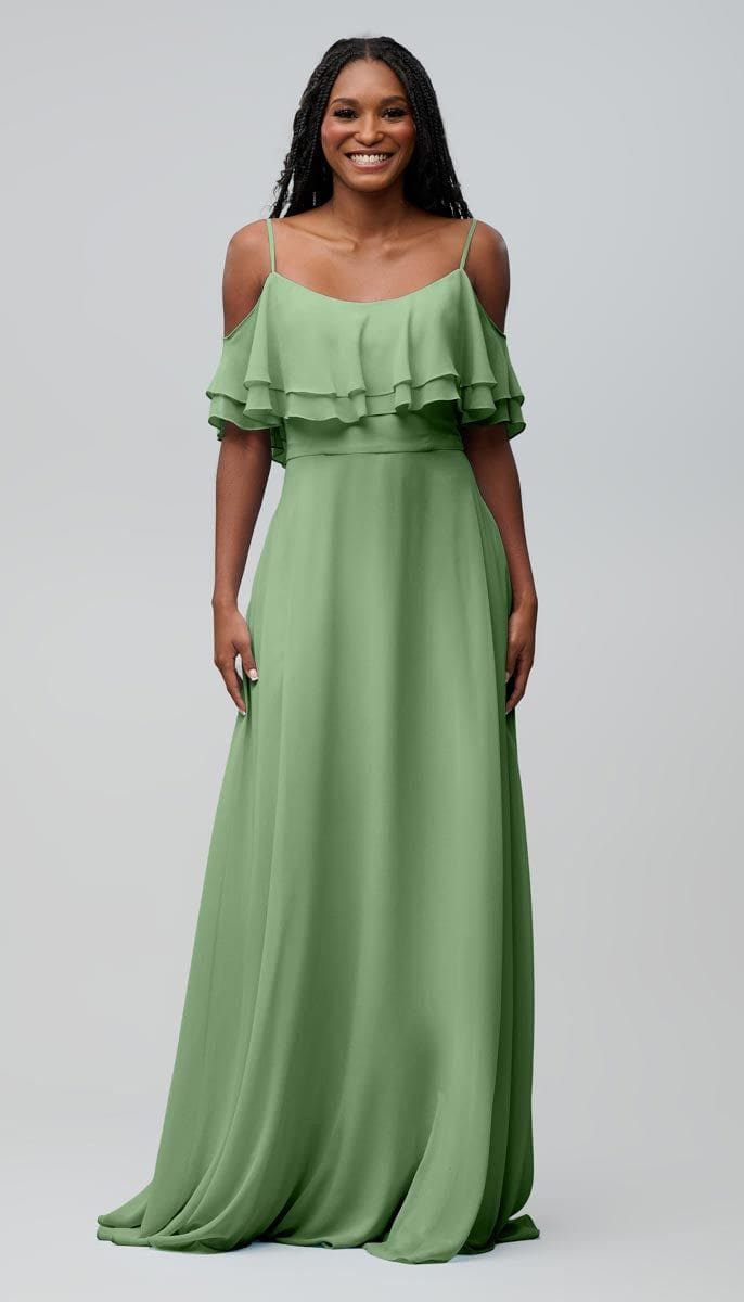 Clothing Logan Off The Shoulder Evening Dress Logan Chiffon