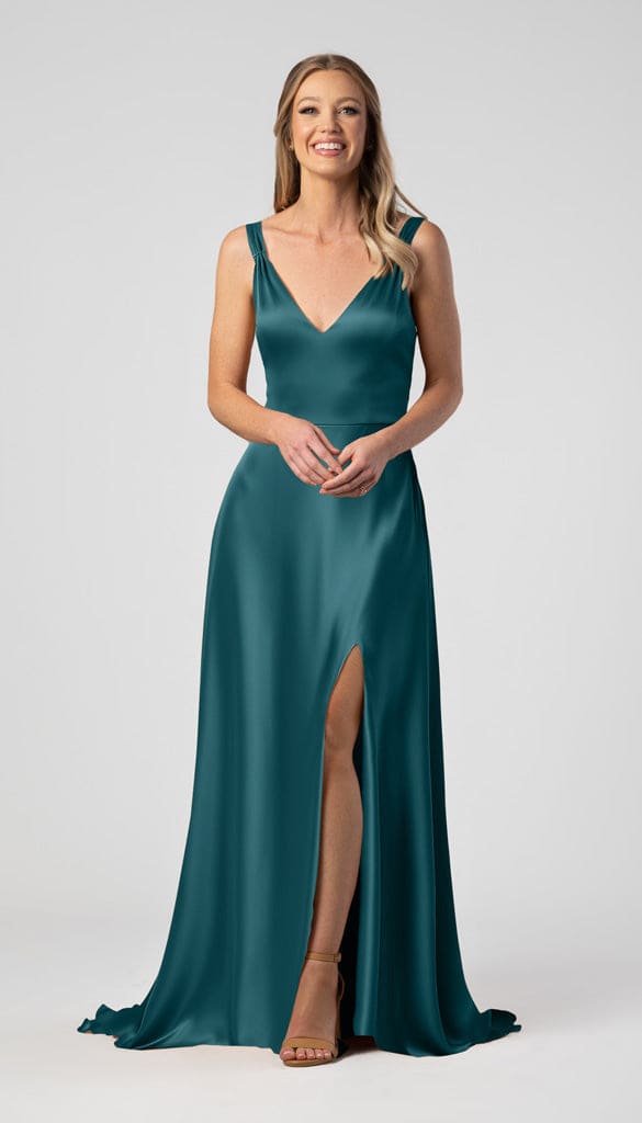 Meg Luxe Satin Bridesmaid Dress