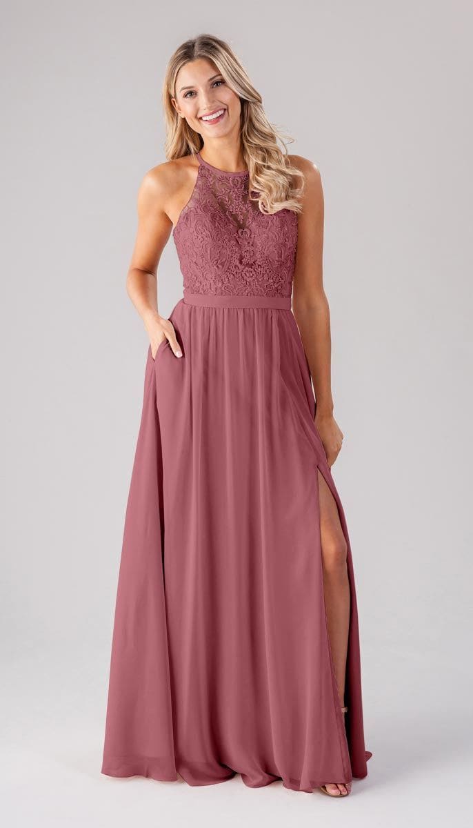 Melanie Embroidered Lace Bridesmaid Dress