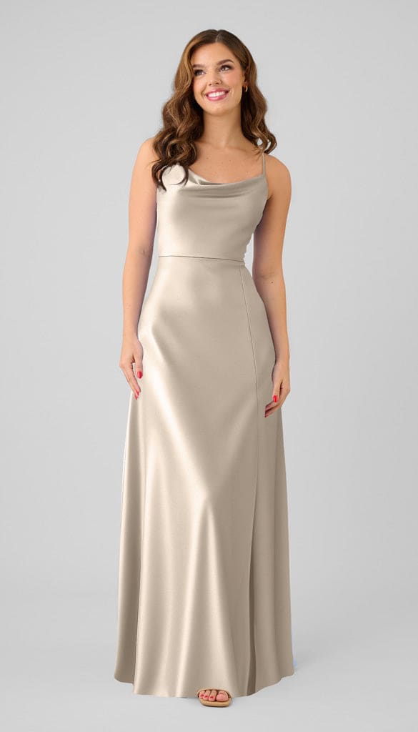 fitted lace wedding dress Miller Adjustable Fit Luxe Satin Bridesmaid Dress