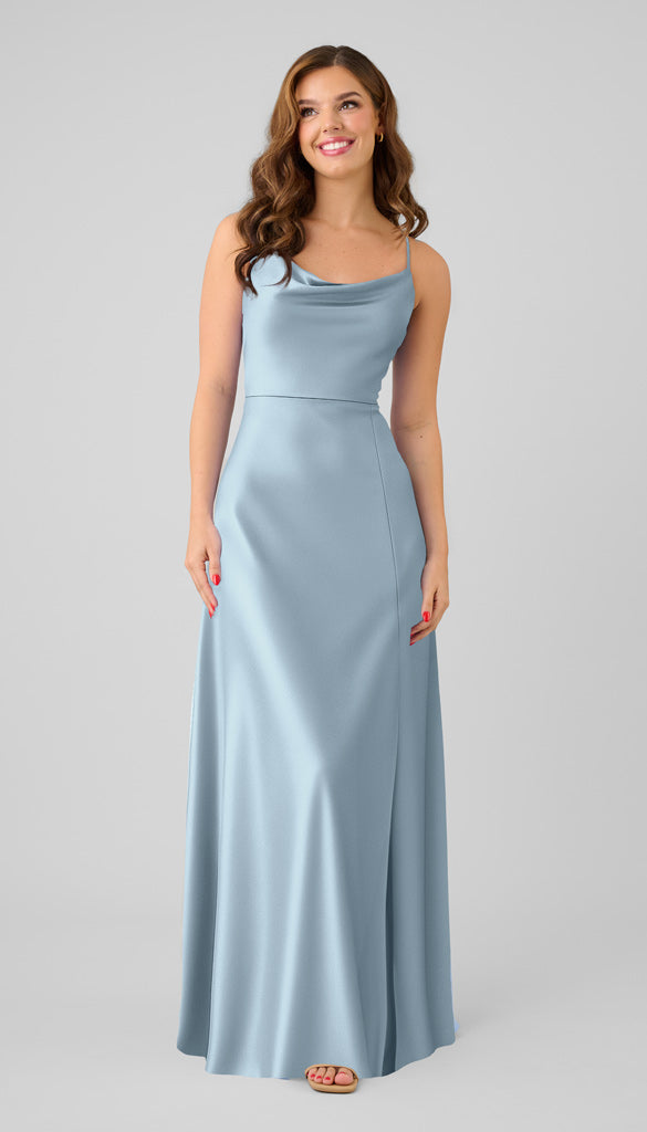 green emerald velvet dress Miller Adjustable Fit Luxe Satin Bridesmaid Dress