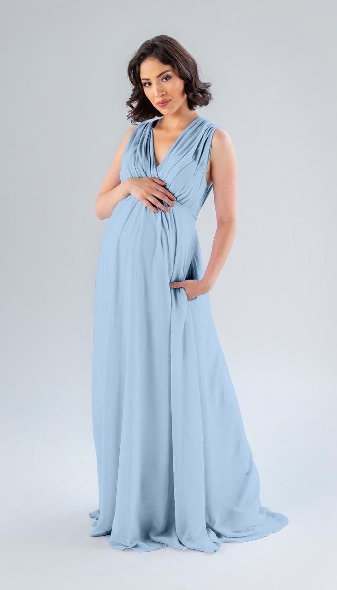 blue dress for baby girl Kennedy Blue Misty Bridesmaid Dress Cornflower