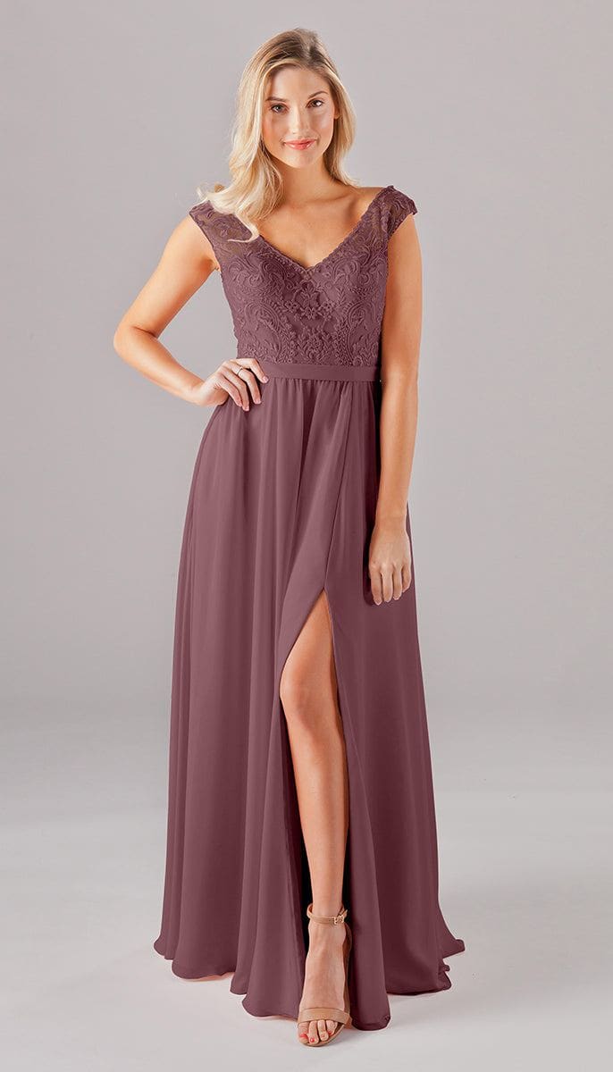 Morgan Embroidered Lace Bridesmaid Dres | Kennedy Blue Blossom