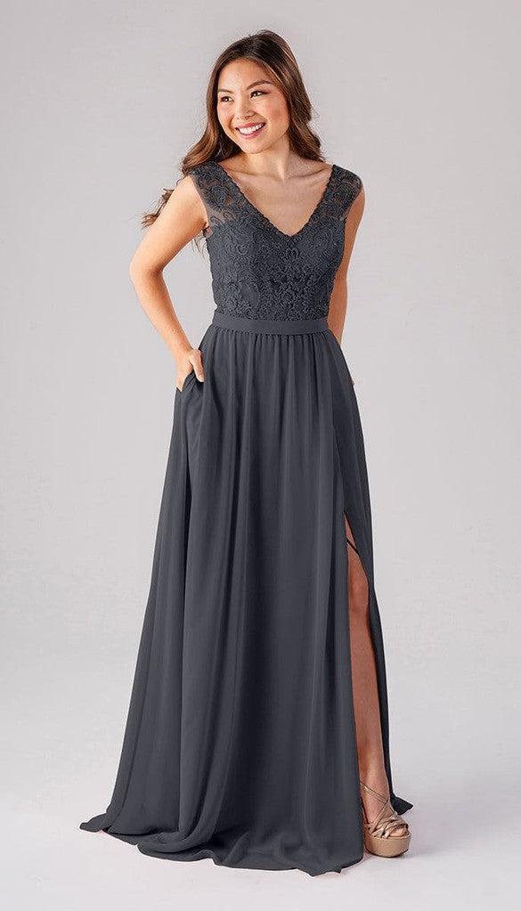 blue dress for baby girl Natalie Beaded Bridesmaid Dress