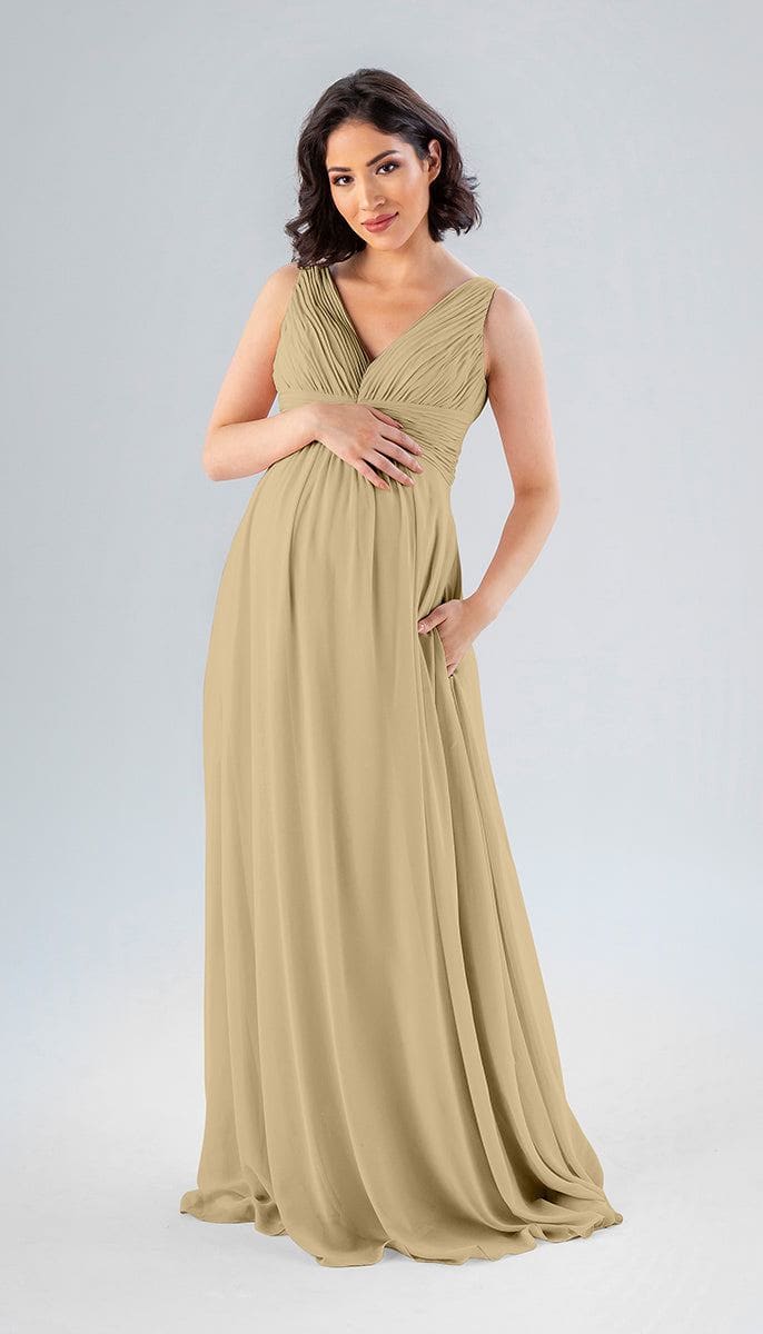 Kennedy Blue Paisley Bridesmaid Dress Champagne