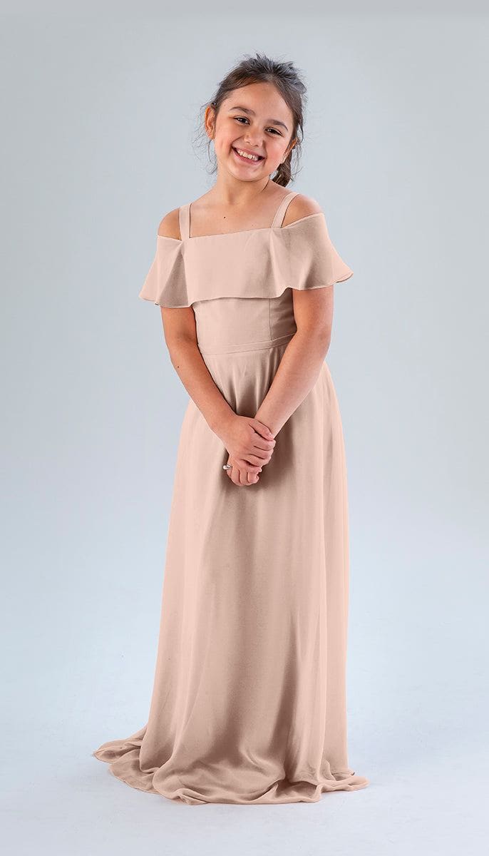 blue dress for baby girl Ruched Strapless Sweetheart Blush Pink Chiffon Mismatched Bridesmaid Dresses main image 1