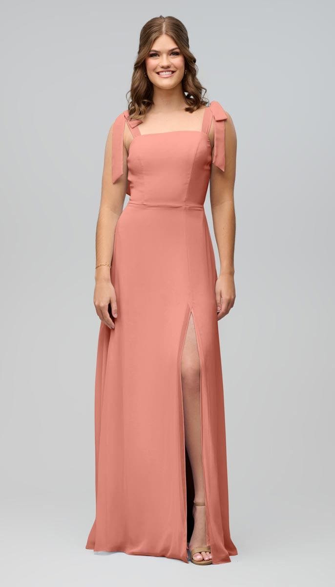 Sofia High Quality Chiffon Bridesmaids Dress| Kennedy Blue Champagne Rose