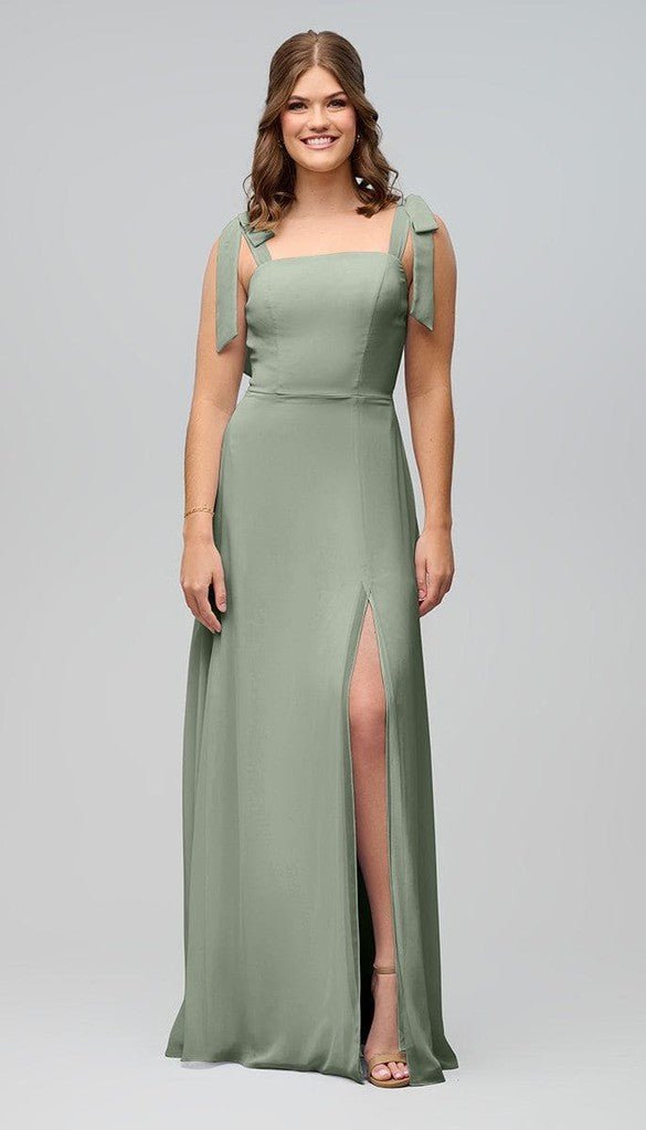 Sofia High Quality Chiffon Bridesmaids Dress| Kennedy Blue Cinnamon Rose