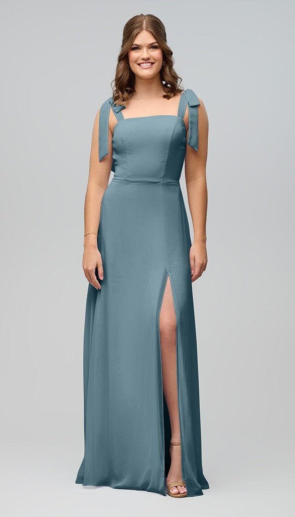 Sofia High Quality Chiffon Bridesmaids Dress| Kennedy Blue Sky Sofia High Quality Chiffon Bridesmaids Dress| Kennedy Blue Sky