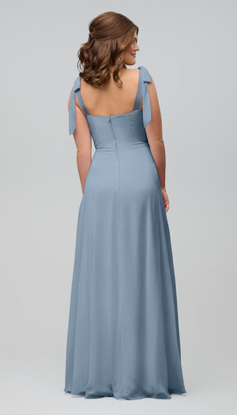 Sofia High Quality Chiffon Bridesmaids Dress| Kennedy Blue Cinnamon Rose