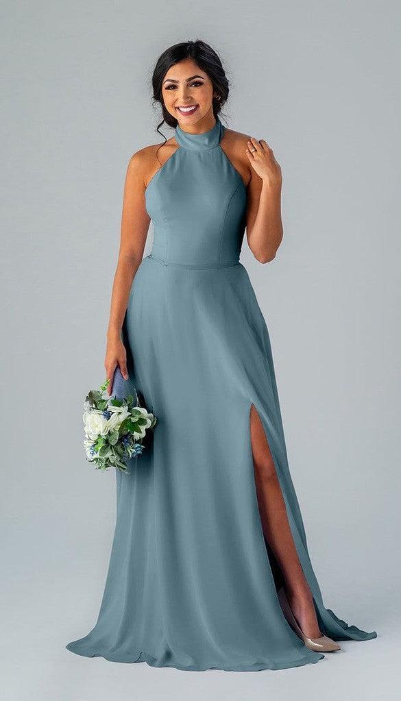 Stassi Chiffon Bridesmaid Dress | Kennedy Blue Slate Blue Stassi Chiffon Bridesmaid Dress | Kennedy Blue Slate Blue