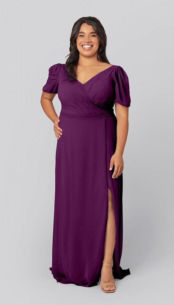 Stephanie Short Sleeve Bridesmaid Dress | Kennedy Blue