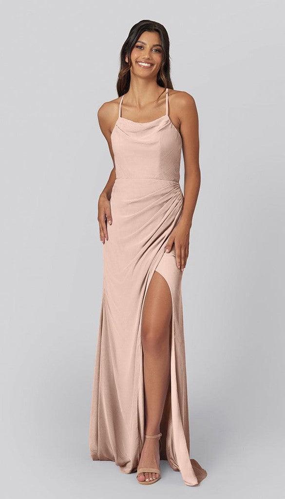 Dusty Dress For Wedding Guest David's Bridal Dusky Pink Bridesmaids  Dresses Milivine Boutique It's Giving STUNNING!! Annika Looks Gorgeous In  CC1618  #formal #formaldress #formaldresses #prom #promdress  #promdresses Instagram