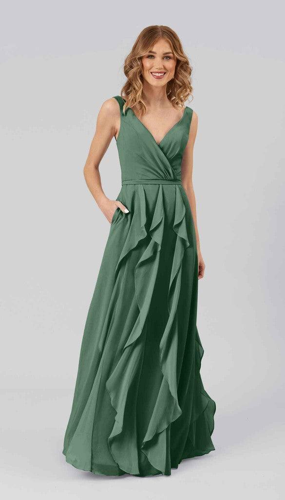 everly green dress Everly Asymmetric Cut Out Midi Bandage Dress – Peri Addict main image 0