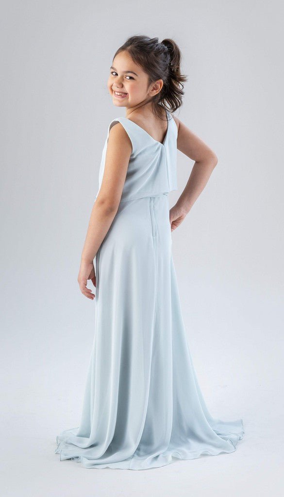 Sale Ready-to-Ship Chiffon Bridesmaid Dress | Kennedy Blue J16 / Champagne Sale Ready-to-Ship Chiffon Bridesmaid Dress | Kennedy Blue J16 / Champagne