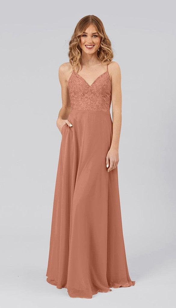 Sale Ready-to-Ship Chiffon Bridesmaid Dress | Kennedy Blue