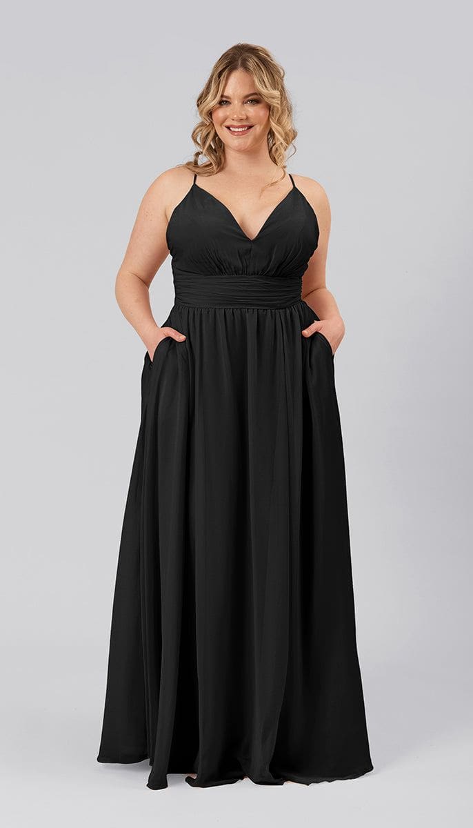 Ryan Adjustable Bridesmaids Dress | Kennedy Blue Mocha