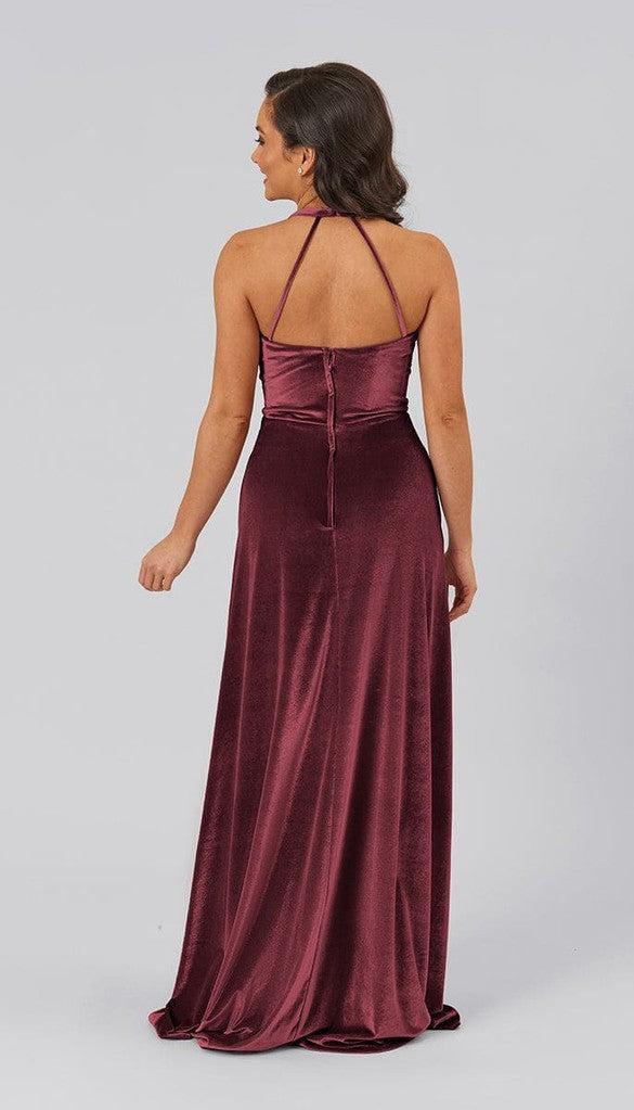 Skylar Velvet Bridesmaid Dress | Kennedy Blue Burgundy