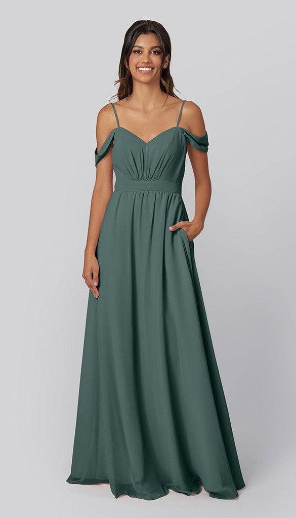 Thea Chiffon Bridesmaid Dress | Kennedy Blue