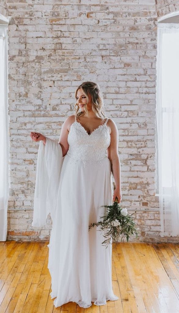 Lace A-Line Wedding Dress | Kennedy Blue Carissa Lace A-Line Wedding Dress | Kennedy Blue Carissa