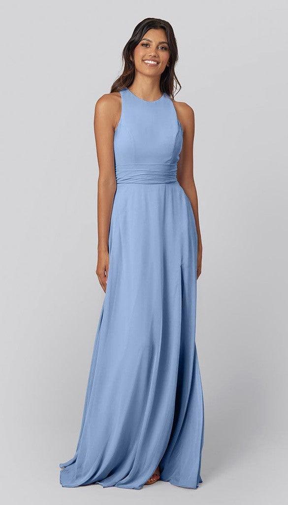 Faye High Neck Bridesmaid Dress | Kennedy Blue Cornflower Faye High Neck Bridesmaid Dress | Kennedy Blue Cornflower