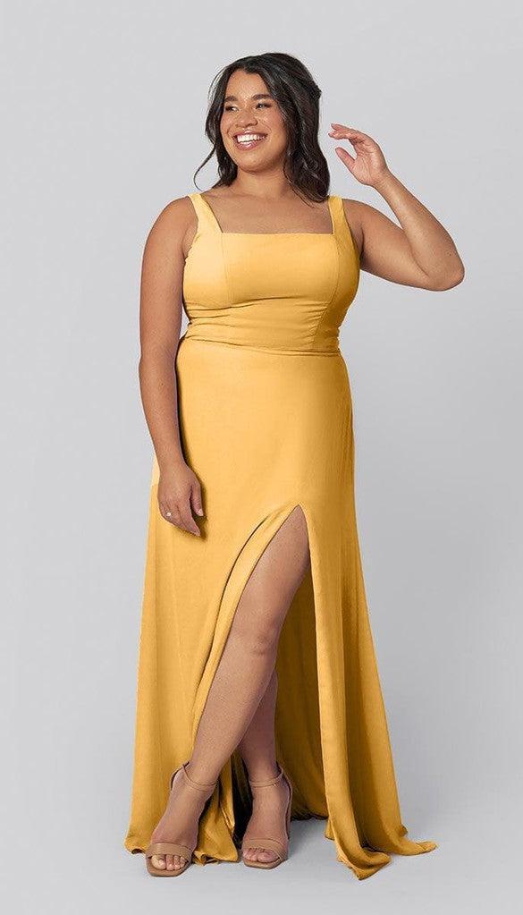 blue jay color dress Kennedy Blue In Stock Jay Bridesmaid Dress 18 / Mustard Yellow