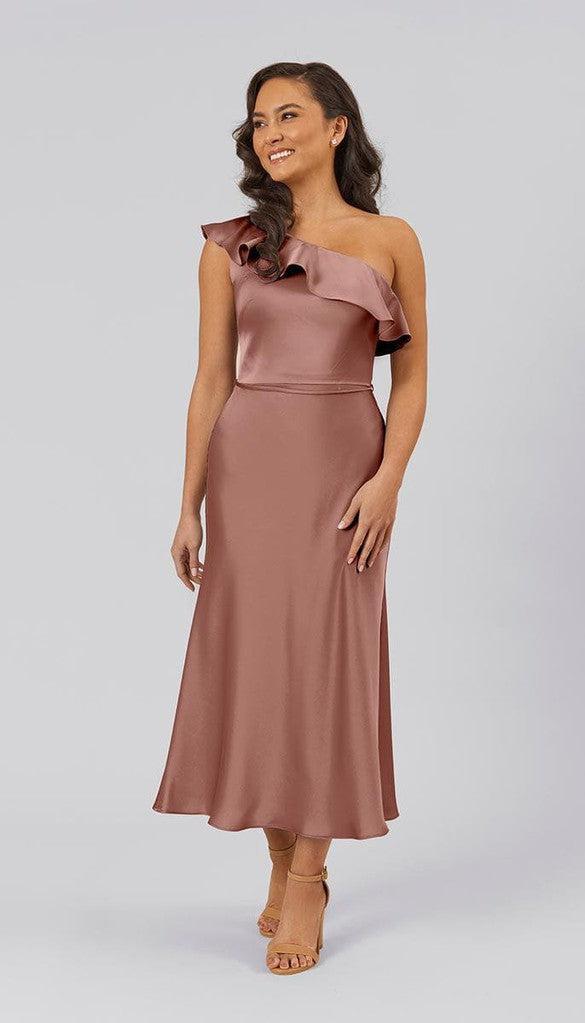 Freya Short Satin Bridesmaid Dress