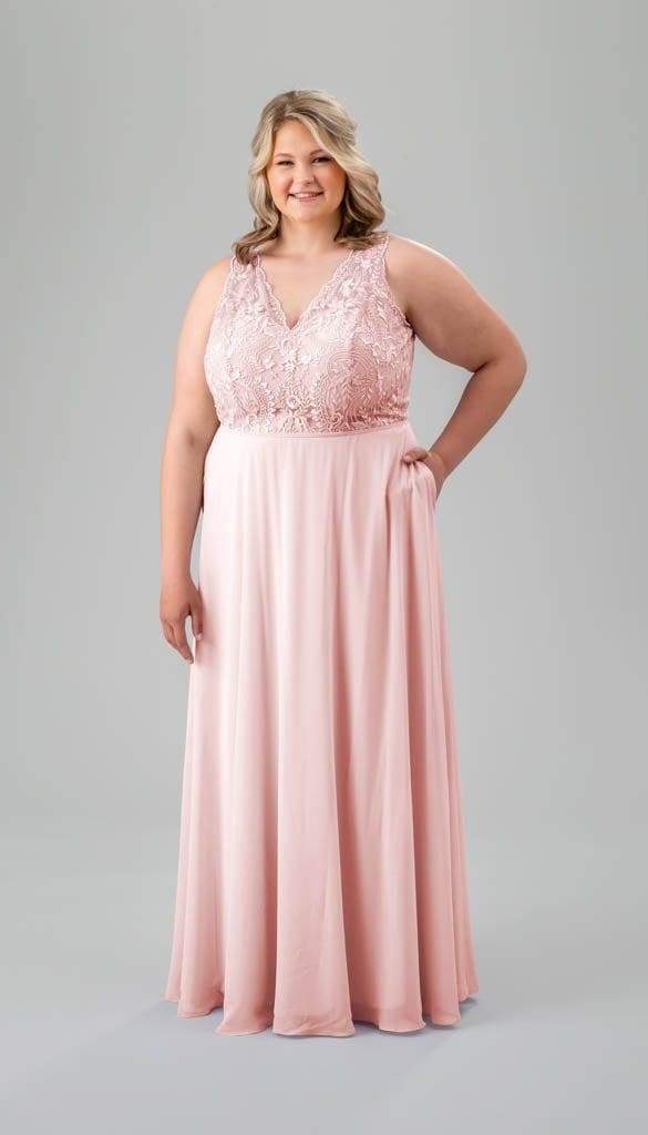 Josie Embroidered Lace Bridesmaid Dress | Kennedy Blue Mulberry