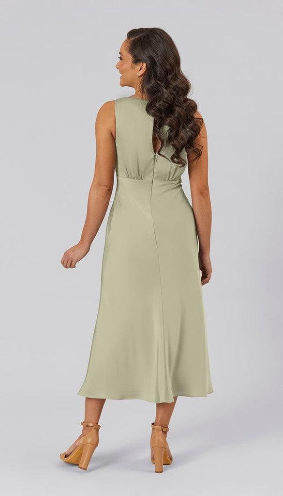 Wendy Satin Ready To Ship Bridesmaid Dress