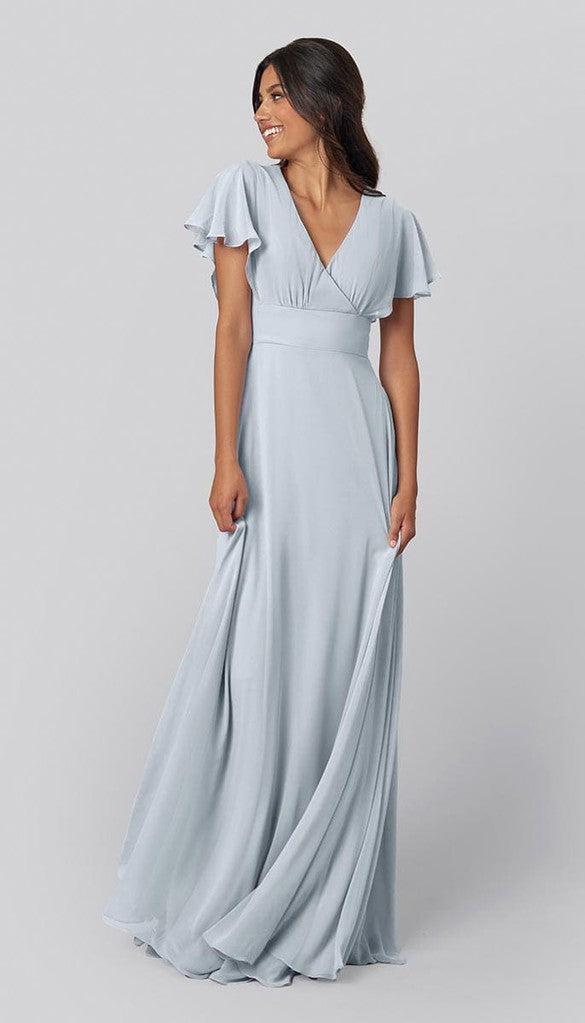Modest Bridesmaid Dress | Kennedy Blue Luca Lavender Modest Bridesmaid Dress | Kennedy Blue Luca Lavender
