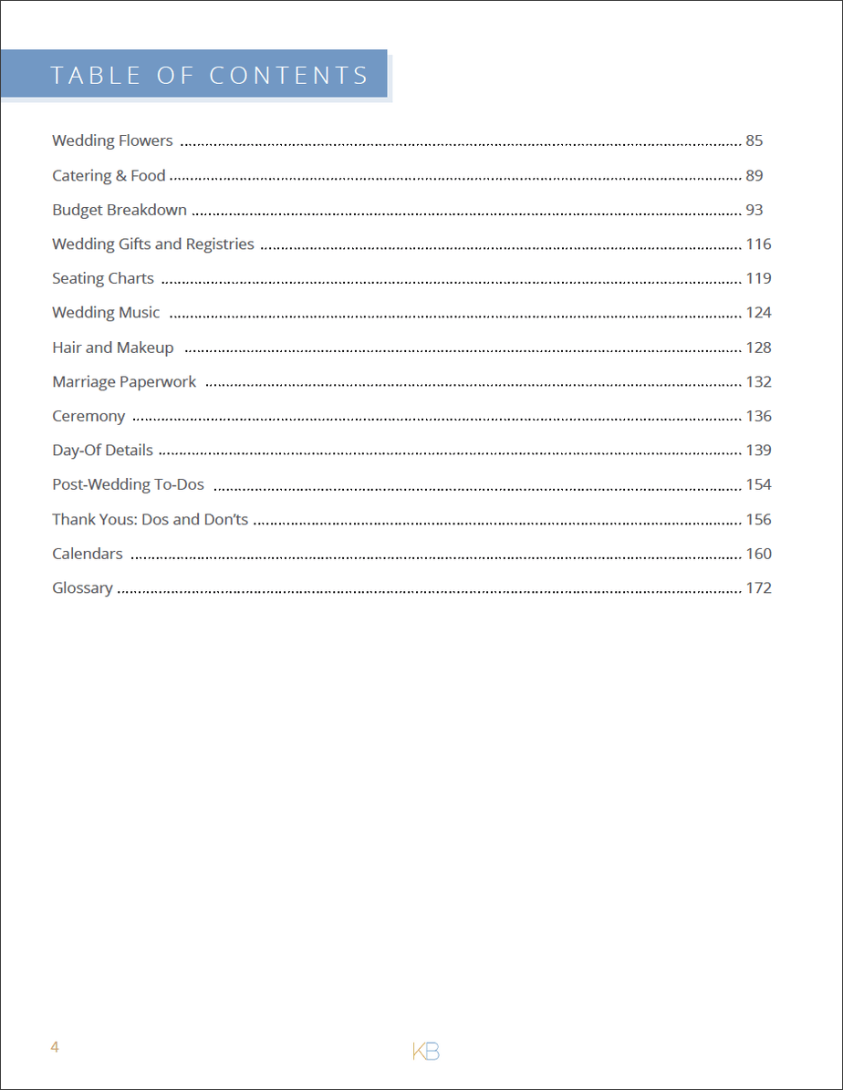 Wedding Planning Book & Checklist