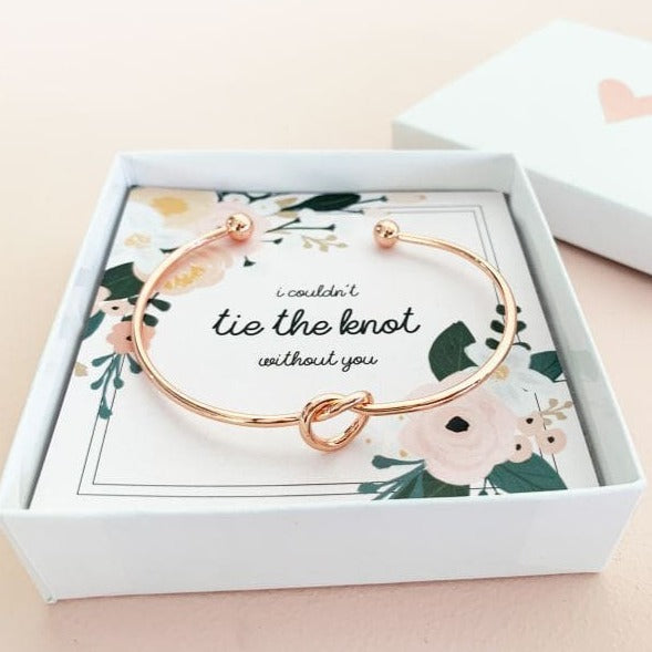 |Tie the Knot Bridesmaid Proposal Bracelet