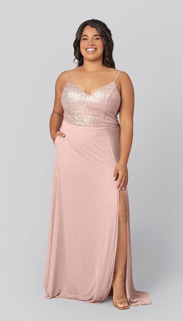 Sale Ready-to-Ship Sequin Bridesmaid Dress | Kennedy Blue 28 / Rose Gold/Blush Sale Ready-to-Ship Sequin Bridesmaid Dress | Kennedy Blue 28 / Rose Gold/Blush
