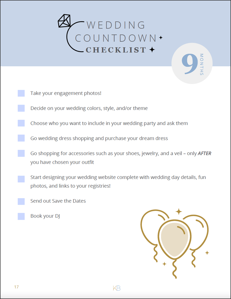 Wedding Planning Book & Checklist