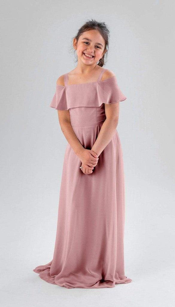 fitted lace wedding dress Kennedy Blue Lonnie Junior Bridesmaid Dress – Wedding Shoppe
