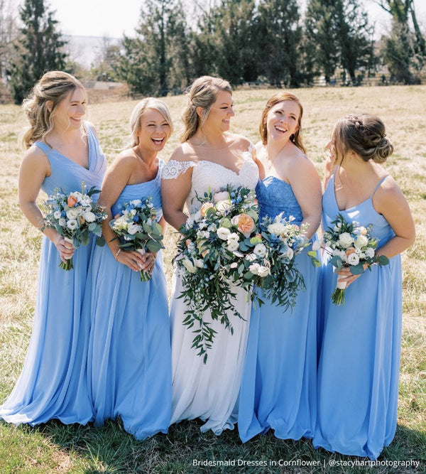 Cornflower Blue Wedding Colors: 9 Pairings That Pop, From Peach to Navy