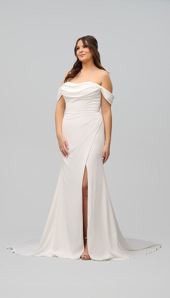 Crepe Sheath Wedding Dress | Kennedy Blue Ezra