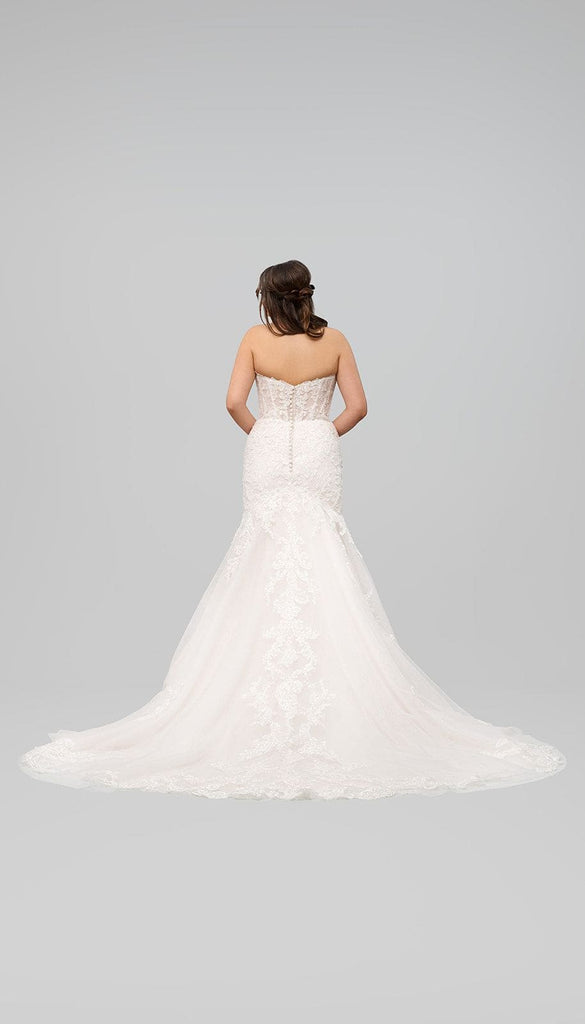 Lace Fit and Flare Wedding Dress | Kennedy Blue Everett