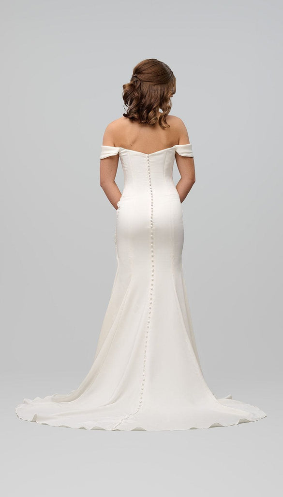 Fitted Satin Wedding Dress