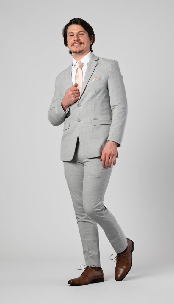 Light Grey Suit | Ferrari Formalwear | Shop In Store