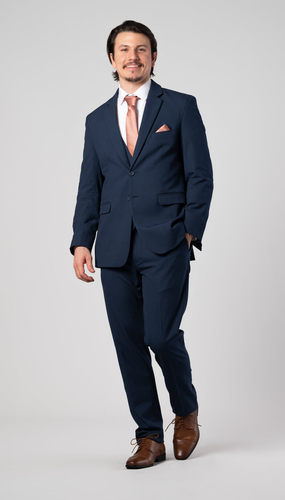 Kennedy Blue Trim Fit Navy Mens Suit Kennedy Blue