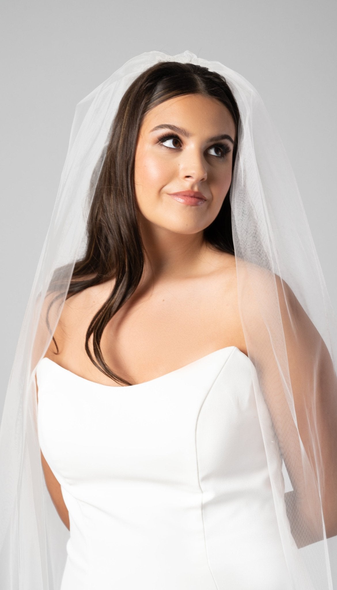 Eileen Plain Tulle Veil Kennedy Blue Kennedy Blue
