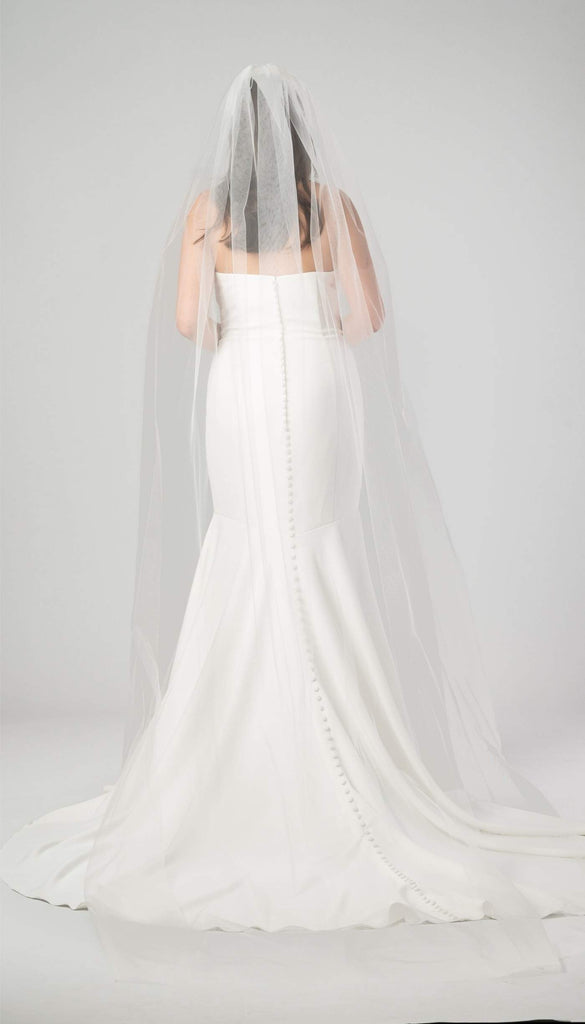 Raw Edge Wedding Veil | Kennedy Blue display picture 1
