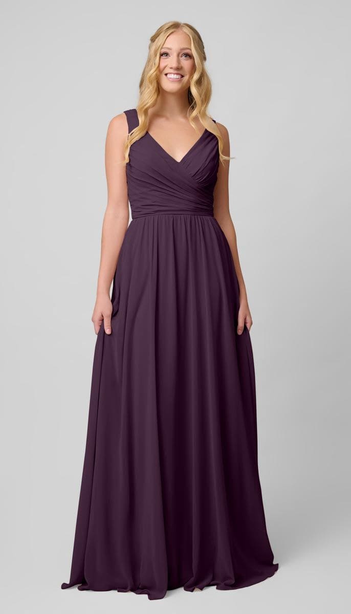 Brittany Platinum Chiffon Bridesmaid Dress