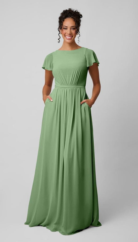 Modest Bridesmaids Dress | Kennedy Blue Holly Platinum Moss Modest Bridesmaids Dress | Kennedy Blue Holly Platinum Moss