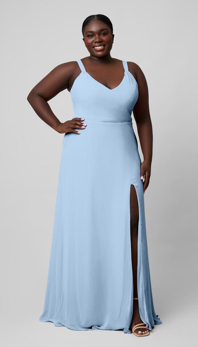 Meg Platinum Clean & Modern Bridesmaid Dress