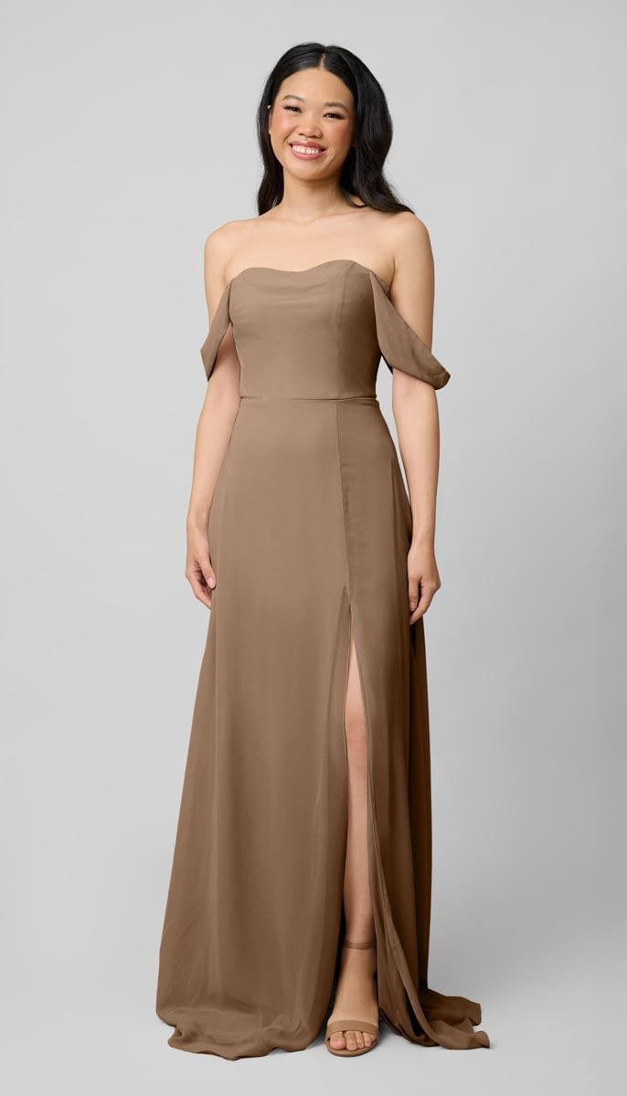 Structured Chiffon Bridesmaid Dress
