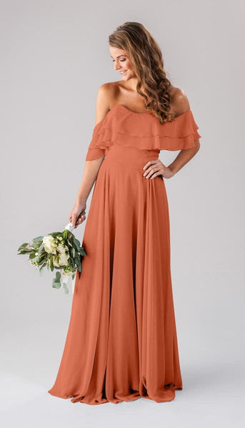 bridesmaid dress orange Allison Convertible Bridesmaid Dress